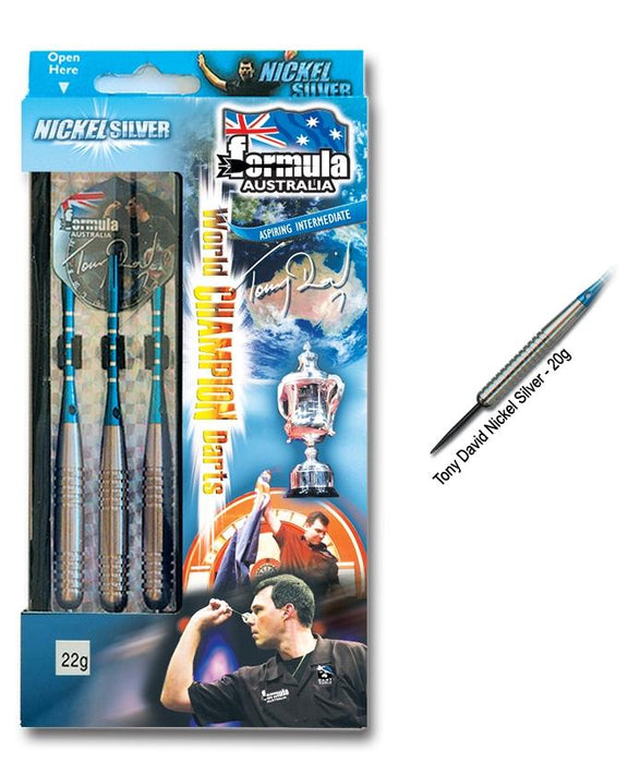 Formula Tony David Nickel Silver 20g Boxed Darts