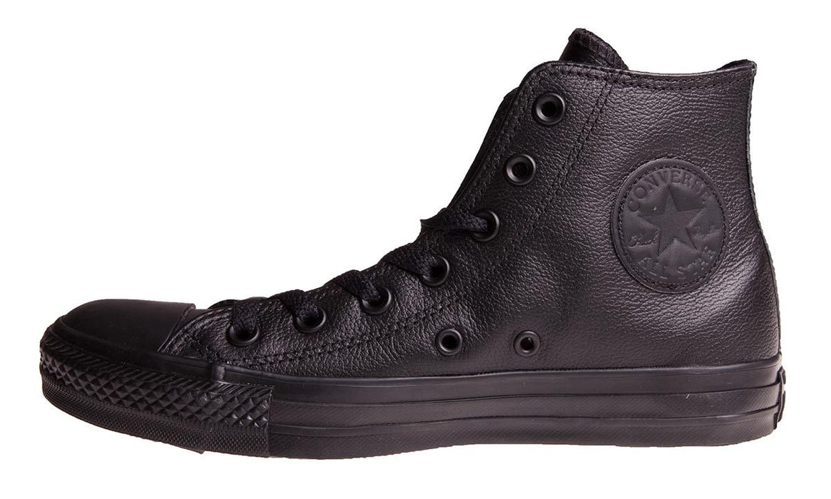 Converse Chuck Taylor All Star Leather Hi Casual Shoe - Black Mono