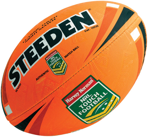 Steeden Classic Touch Night Touch Football - Fluro/White