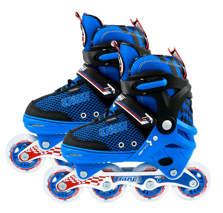 Crazy Skates 168 Adjustable Small Inline Skates - Blue