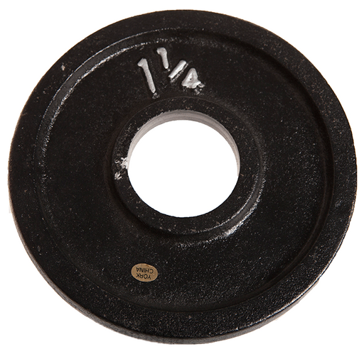 York Black 1.25Kg Weight Plate