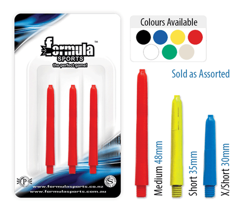 Formula Nylon Extra Short Assorted Colours Dart Shafts