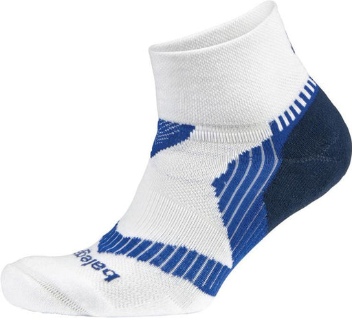 Balega Small Enduro V-Tech Quarter Socks - White/Ink/Cobalt