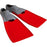 Zoggs Long Blade US Size 2-3 Rubber Training Fin - Red