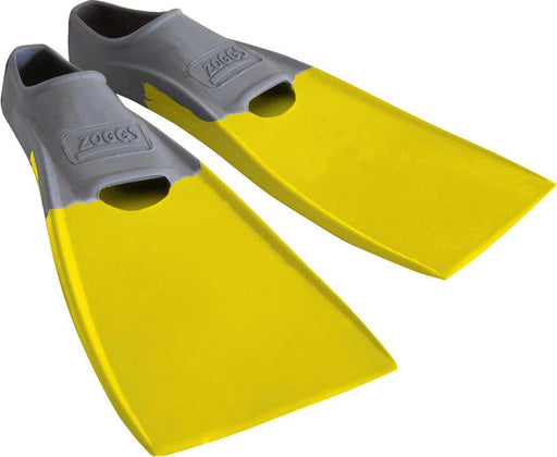 Zoggs Long Blade US Size 5-6 Rubber Training Fin - Yellow