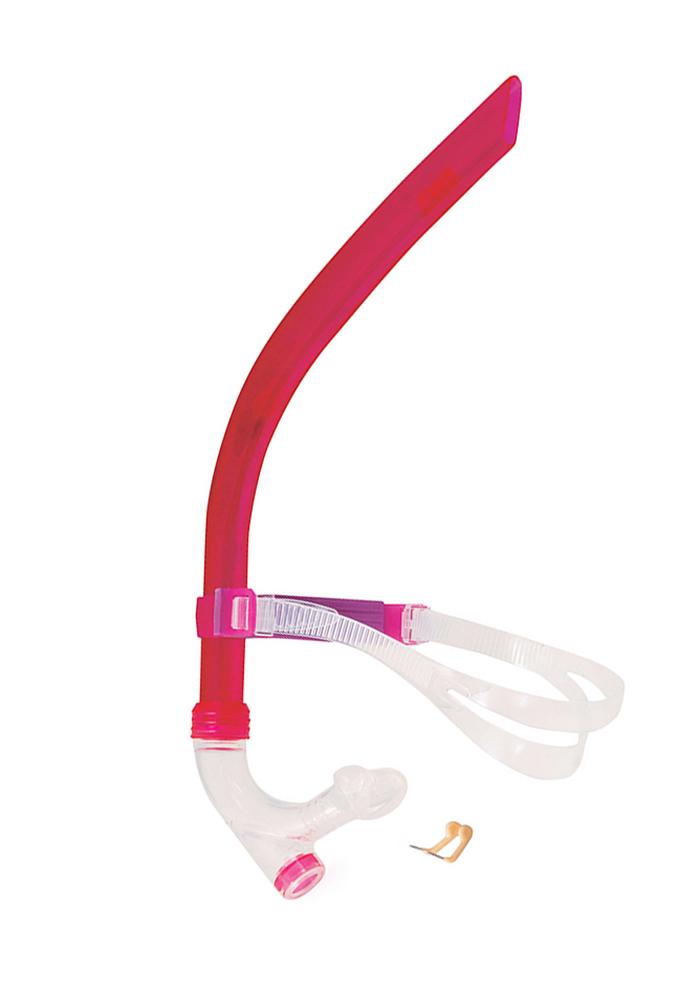 Zoggs Centre Snorkel With Nose Clip - Pink