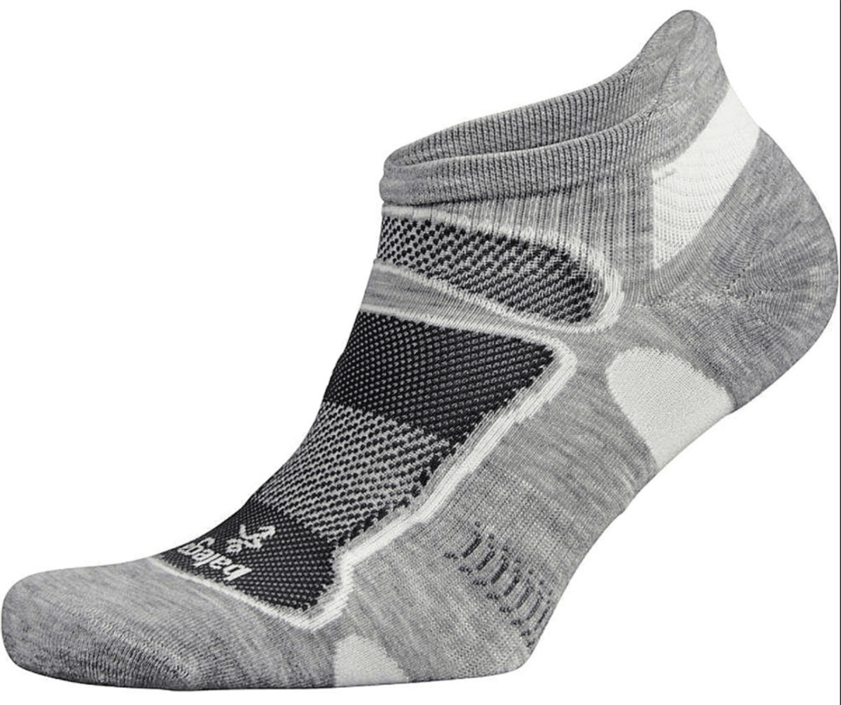 Balega Small Ultra Light No Show Socks - Grey/White