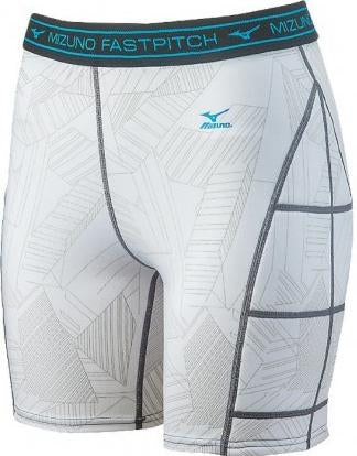 Mizuno Womens Softball Hazard Sliding Short - Wjite