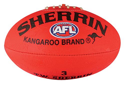 Sherrin Synthetic Size 3 AFL Ball - Red