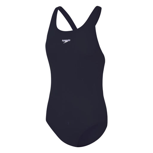 Speedo Girls Endurance Leaderback One Piece Swimsuit - Black