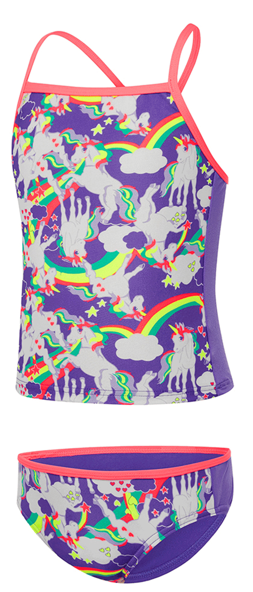 Speedo Junior Girls Unicorns Tankini Set