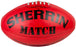 Sherrin Match Leather Size 5 Womens AFL Ball - Red