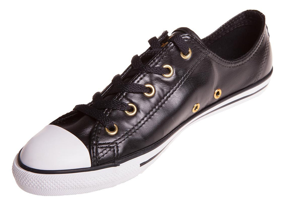 Converse Chuck Taylor All Star Dainty Ox Womens Casual Shoe - Black/Gold/White