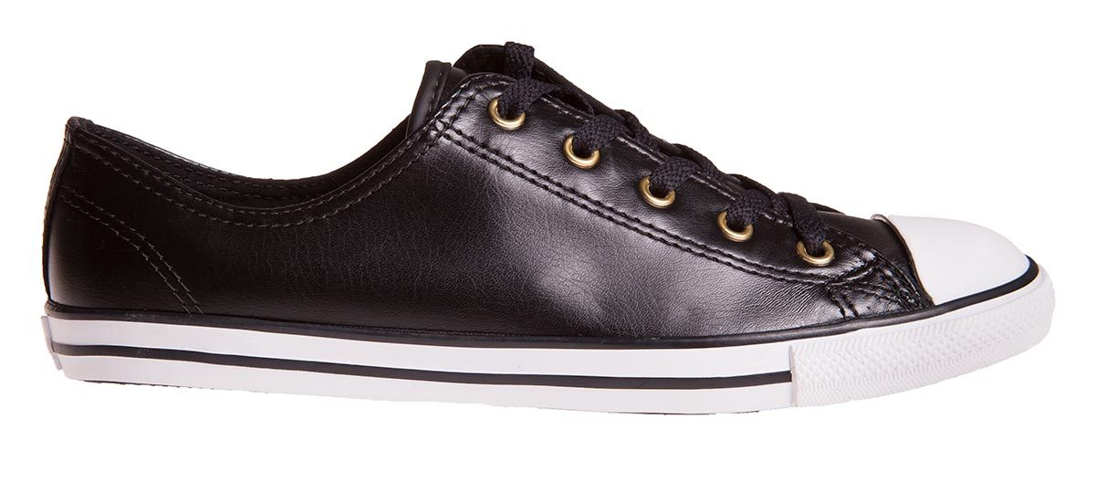 Converse Chuck Taylor All Star Dainty Ox Womens Casual Shoe - Black/Gold/White