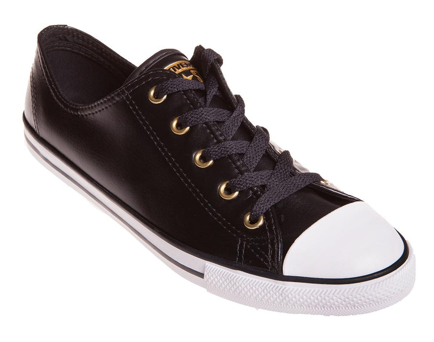 Converse Chuck Taylor All Star Dainty Ox Womens Casual Shoe - Black/Gold/White