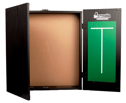 Formula MDF Black Ash Dartboard Cabinet