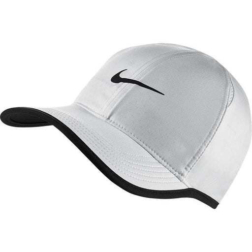 Nike AeroBill Featherlight Tennis Cap - White/Black