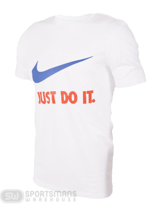 Nike Mens Just Do It Swoosh Tee - White