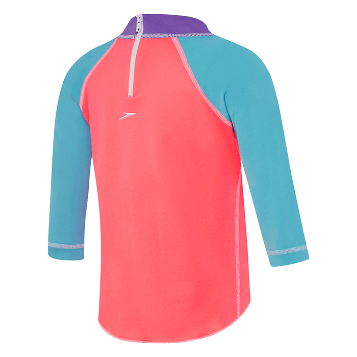 Speedo Junior Girls Logo Long Sleeve Sun Top