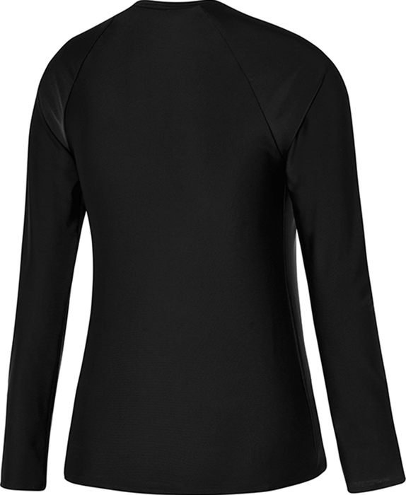 Speedo Womens Endurance 10 Zip Up Long Sleeve Sun Top - Black