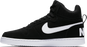 Nike Court Borough Mid Mens Basketball Shoe - Black/White