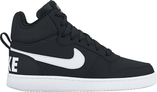 Nike Court Borough Mid Mens Basketball Shoe - Black/White