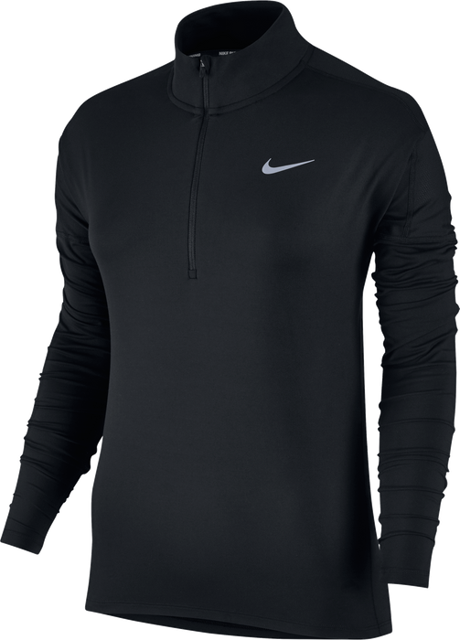 Nike Womens Dry Element Half Zip Running Top - Black