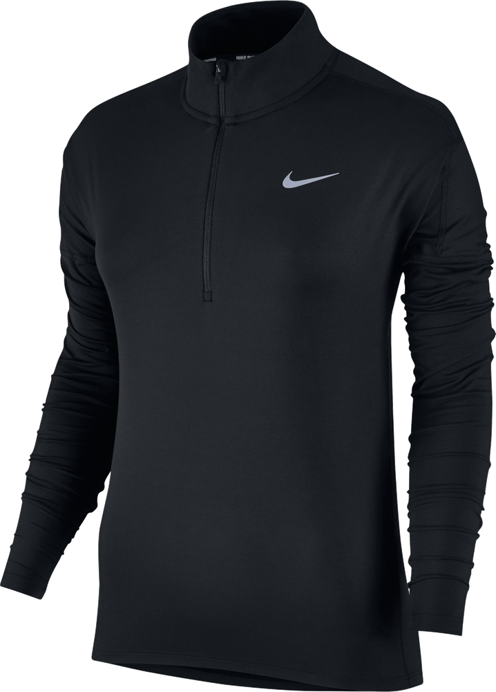 Nike Womens Dry Element Half Zip Running Top - Black