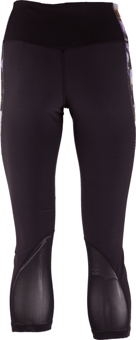 Nike Womens Power Legend 3/4 Print Crop Tight - Black