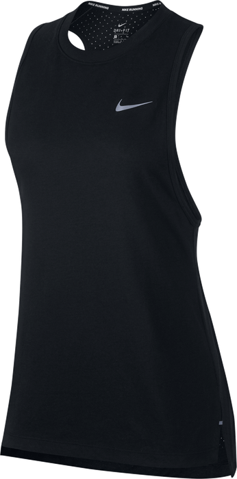 Nike Womens Breathe Tailwind Running Tank - Black