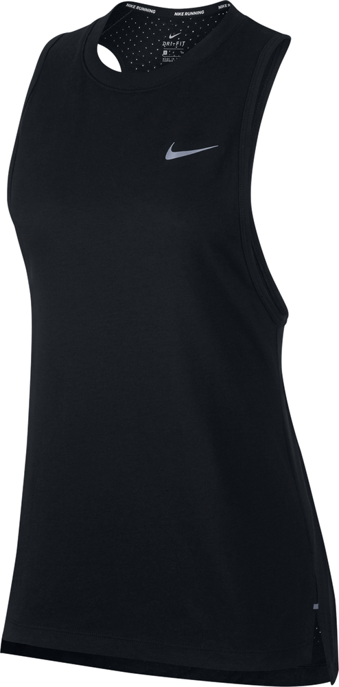 Nike Womens Breathe Tailwind Running Tank - Black