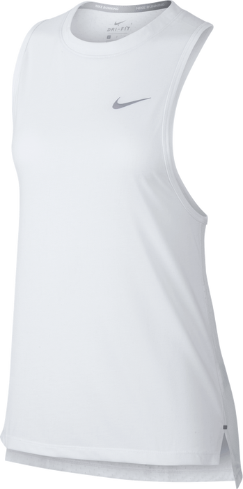 Nike Womens Breathe Tailwind Running Tank - White