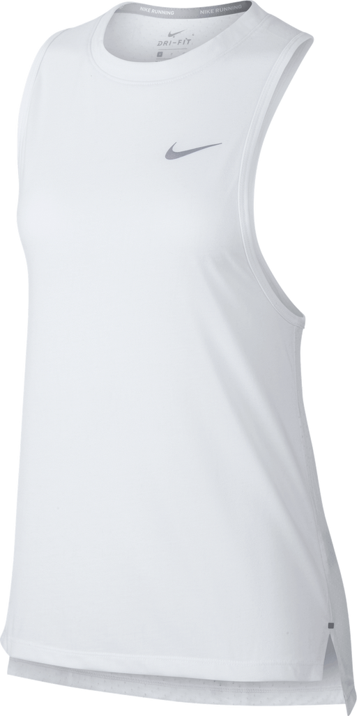 Nike Womens Breathe Tailwind Running Tank - White