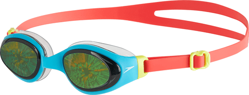 Speedo Holowonder Junior Swim Goggles - Lava Red/Turq/Smoke