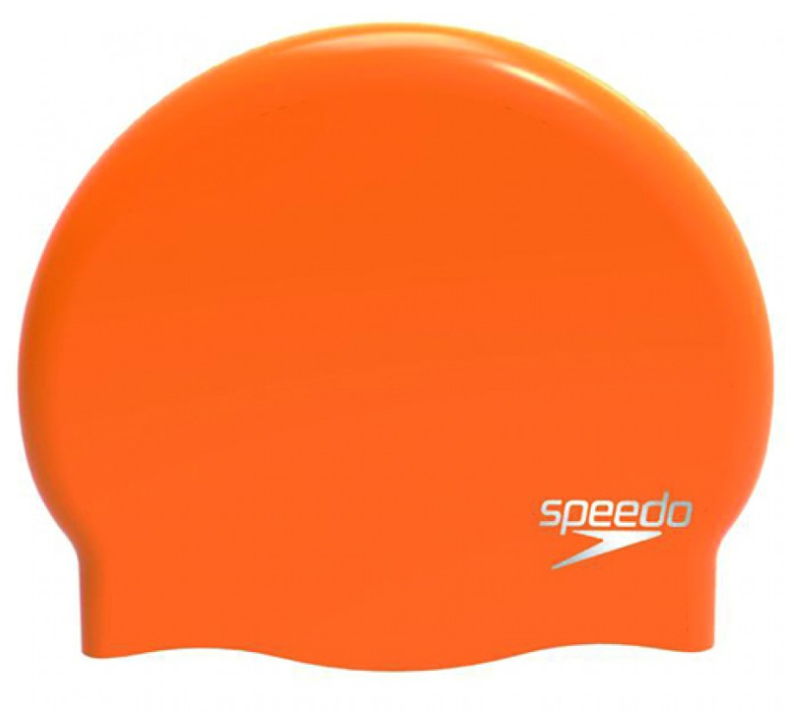 Speedo Plain Moulded Silicone Swim Cap - Jaffa