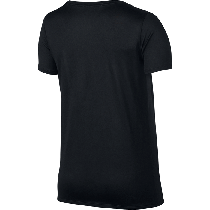 Nike Womens Dry Leg Scoop Tee - Black/White