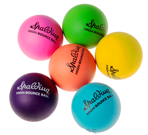 Spalding Hi Bounce Balls - Fluro