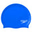 Speedo Plain Moulded Silicone Swim Cap - Neon Blue