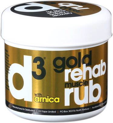 D3 Kinesiology 200gr Gold Rehab Rub