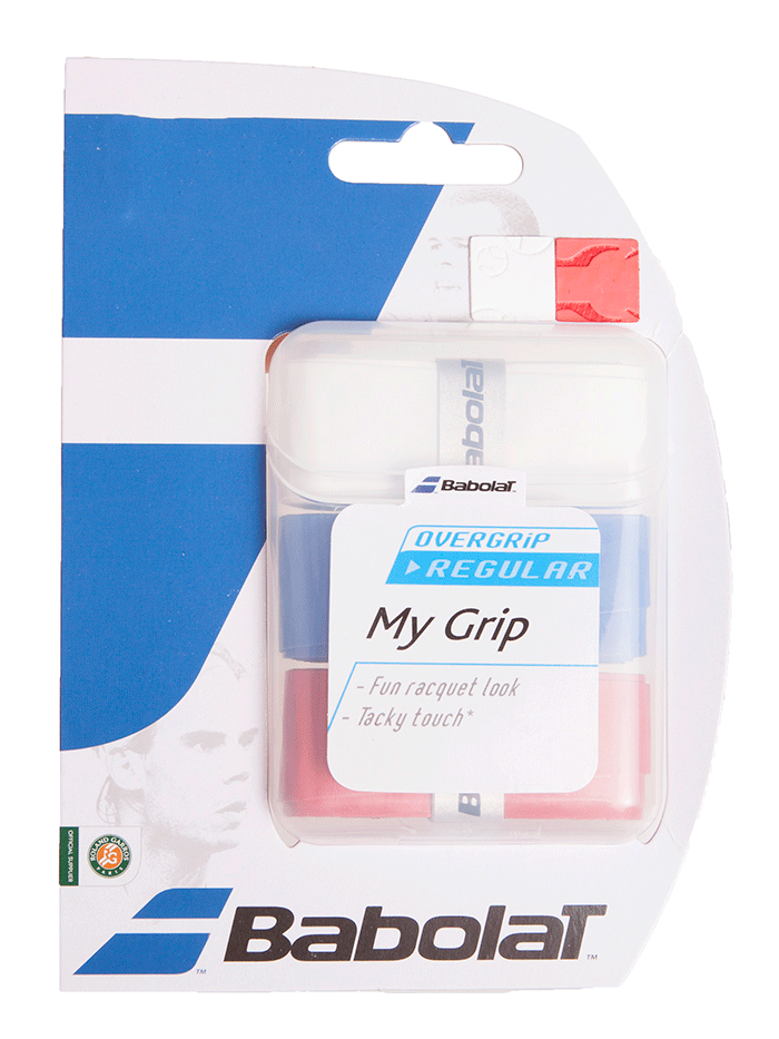 Babolat My Grip Overgrip - White/Blue/Red