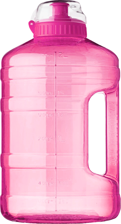 Russell Athletic 2LPD Drink Bottle - Bright Pink