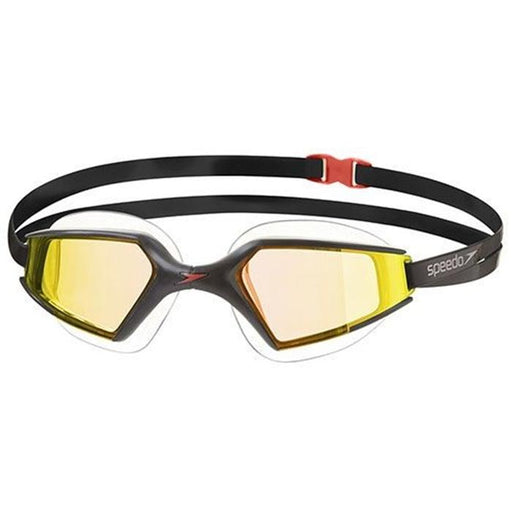 Speedo Aquapulse Max 2 Mirror Senior Swim Goggles - Black/Gold