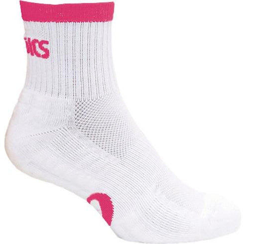 Asics Pace Quarter Sock - White/Pink