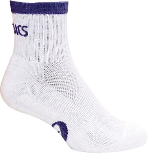 Asics Pace Quarter King Sock - White/Navy