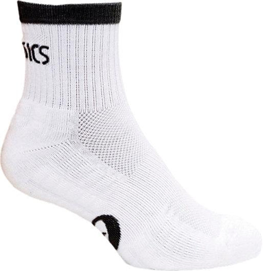 Asics Pace Quarter King Sock - White/Black