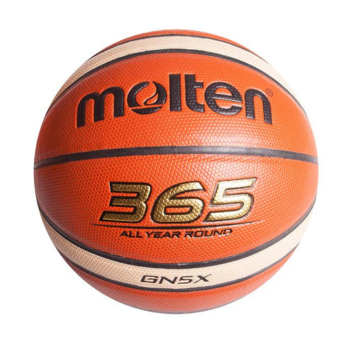 Molten Composite Leather Size 5 Indoor/Outdoor B/ball - Org/Ivory