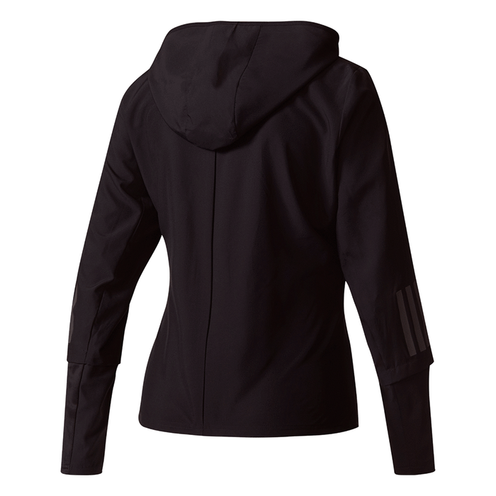 Adidas Womens Response Hooded Wind Jacket - Black