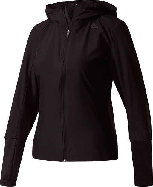 Adidas Womens Response Hooded Wind Jacket - Black