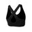 Running Bare Womens Classic Power Up Cross Back Crop - Black