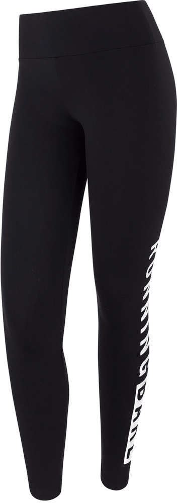 Running Bare Womens High Rise WOTS Full Length Tight - Black/White